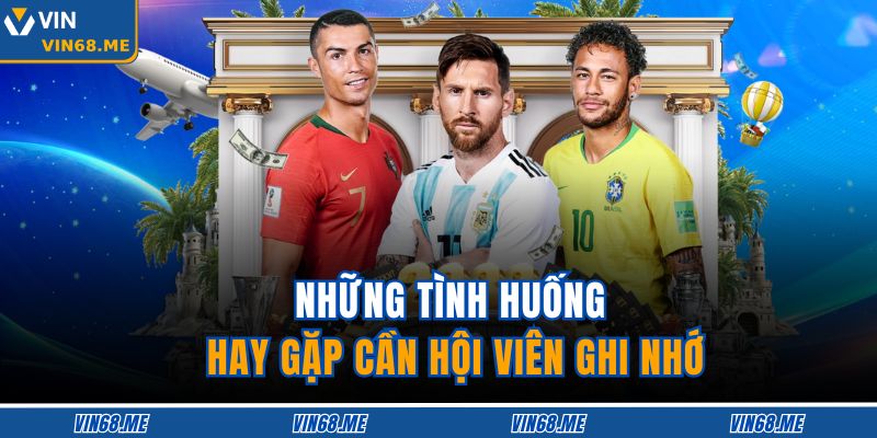 Những tình huống hay gặp cần hội viên ghi nhớ